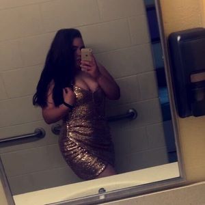 Rose Gold Prom/ Homecoming Dress